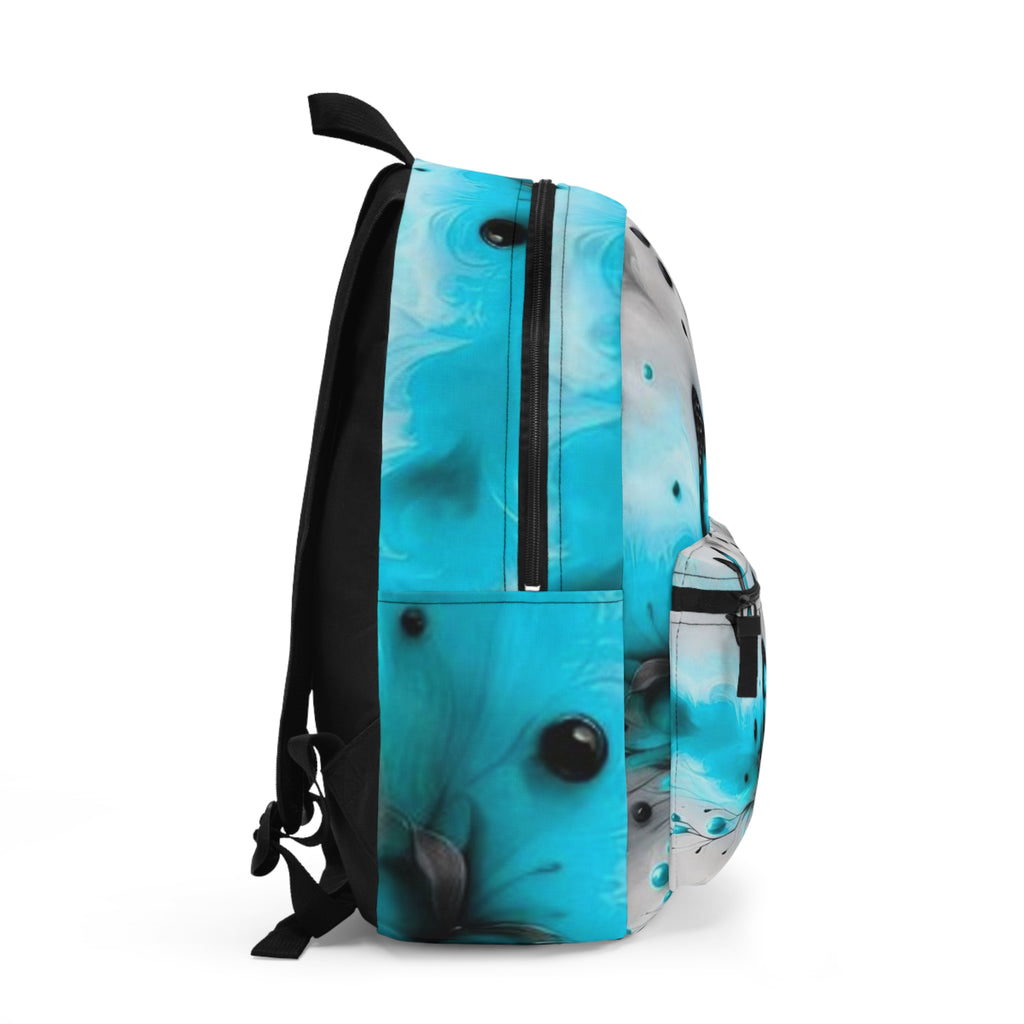 Blue Butterfly Floral Backpack – Turquoise Butterfly School & Travel Bag