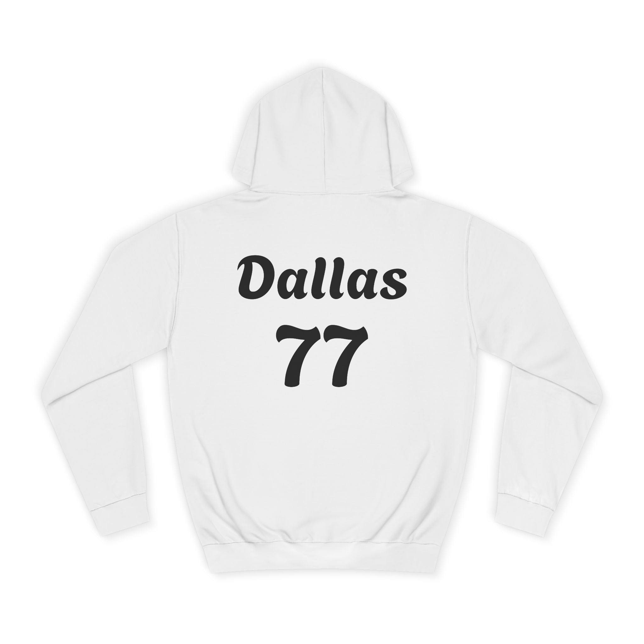 Dallas Floral Hoodie — "Dallas" Text with Daisy & Back Number 77
