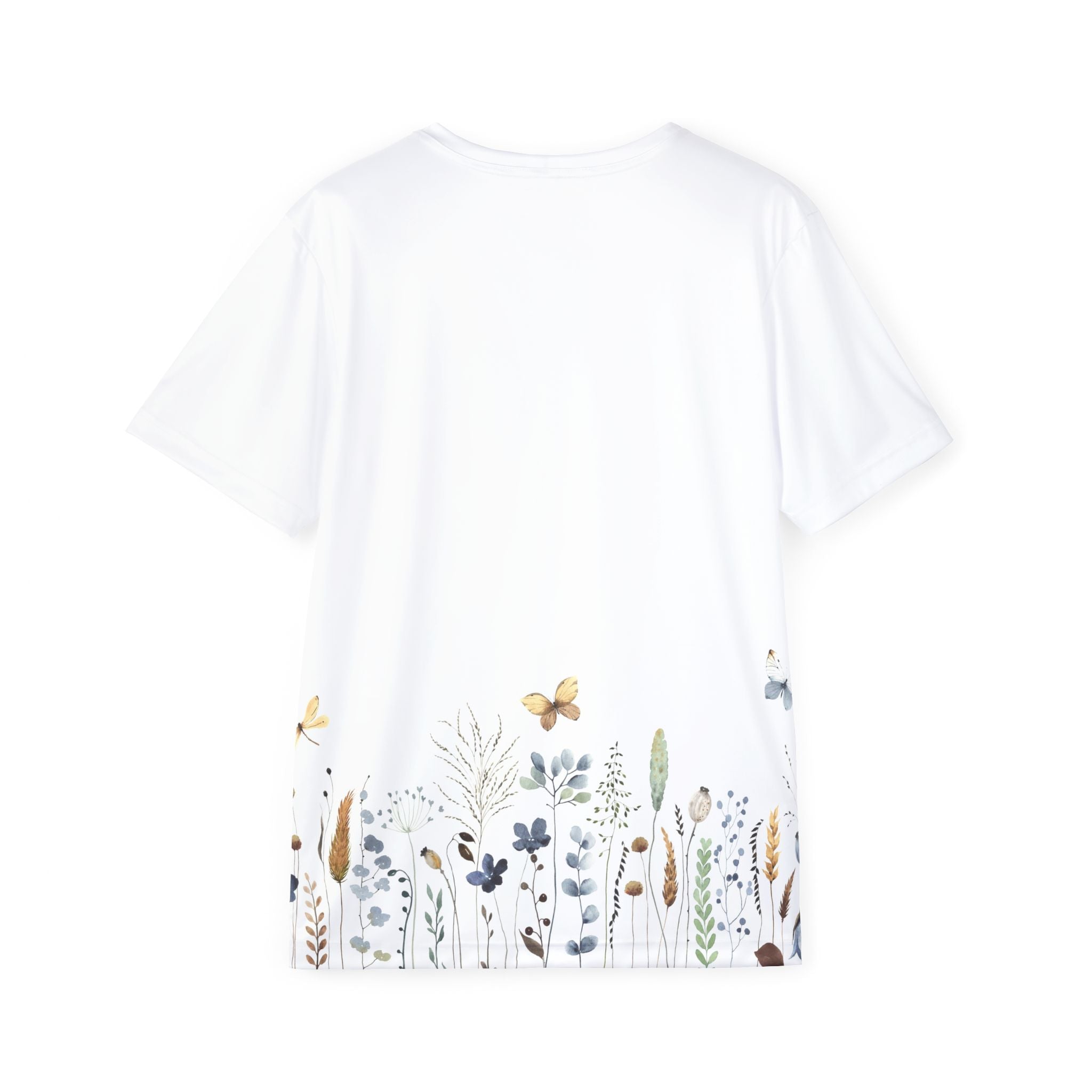 Floral Meadow Men's Jersey — Botanical Border Tee