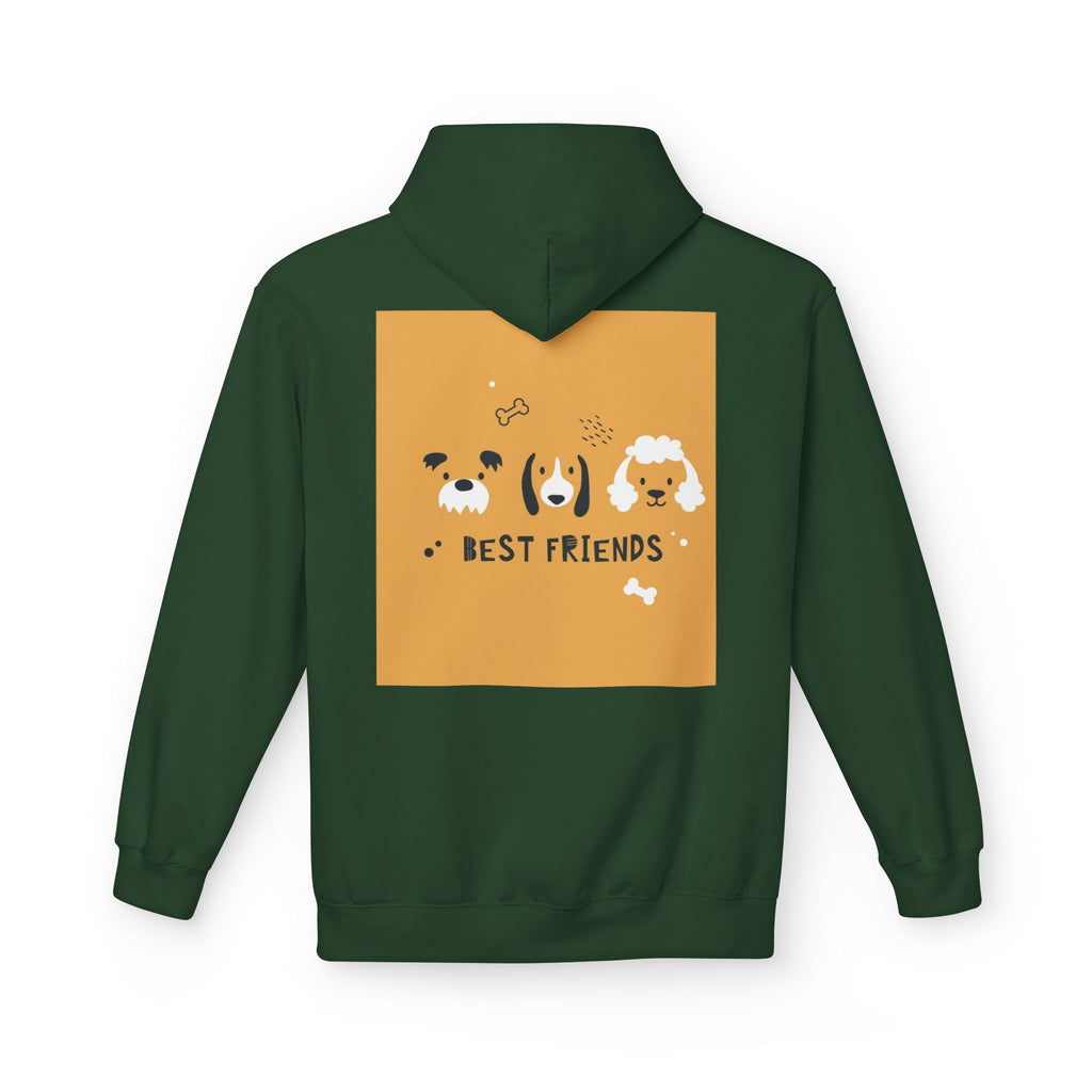 Dog Best Friends Hoodie — Cute Paw Print Puppy Graphic Sweatshirt