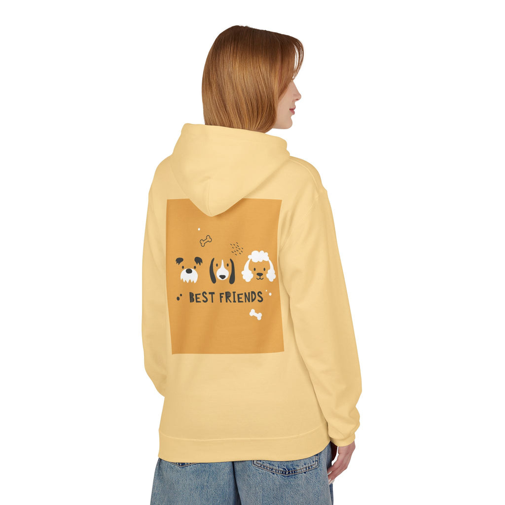 Dog Best Friends Hoodie — Cute Paw Print Puppy Graphic Sweatshirt