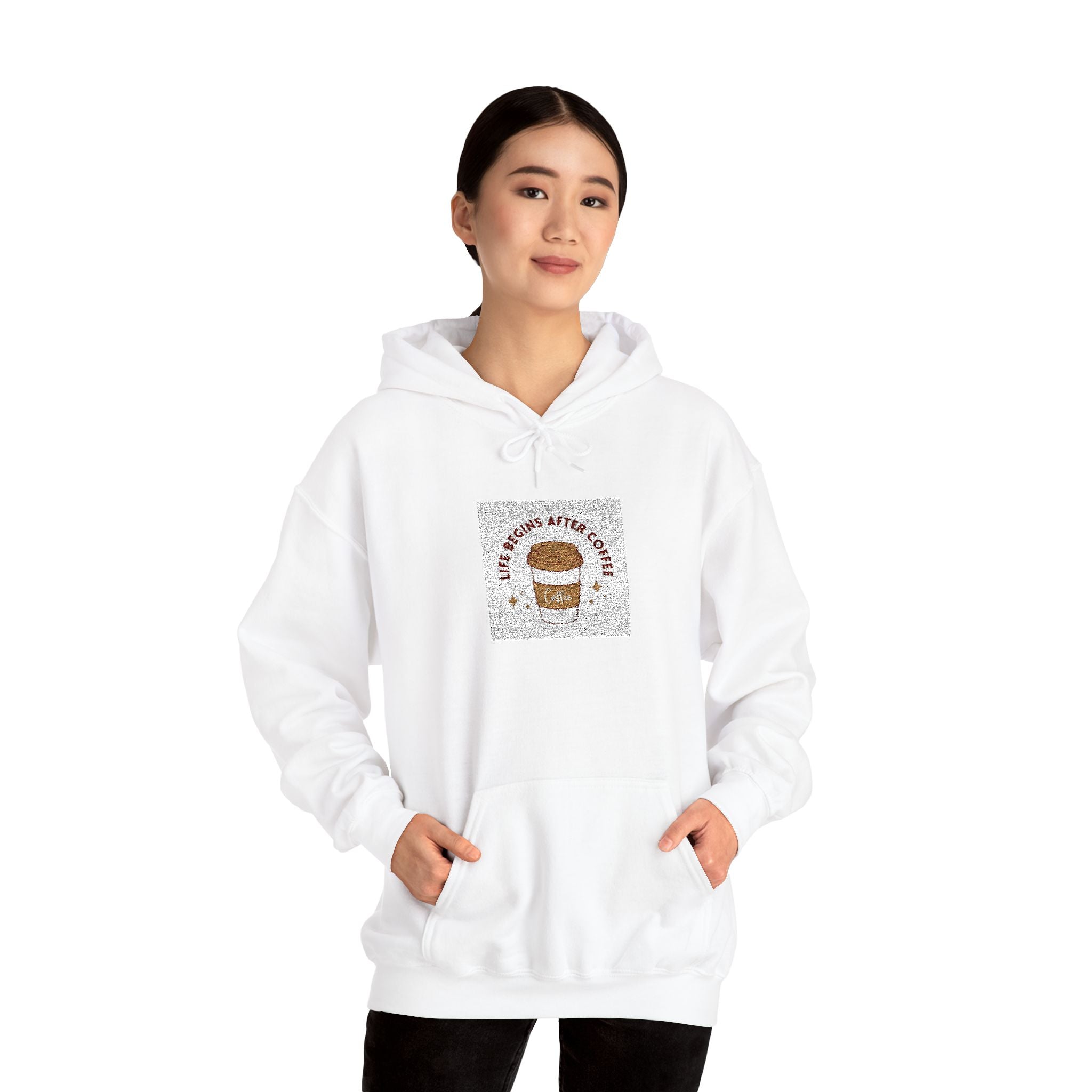 Coffee Skull Hoodie — Vintage Coffee Bean Skull Graphic Sweatshirt