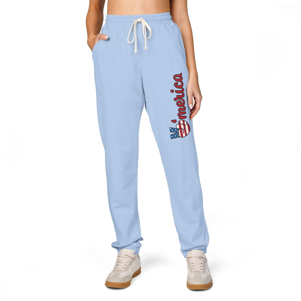American Flag 'Freedom' Sweatpants — Patriotic Fleece Joggers