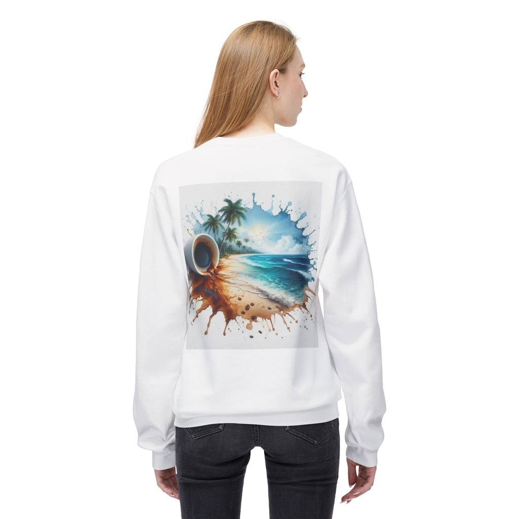 Crewneck Sweatshirt — Ocean Wave Beach Art Pullover